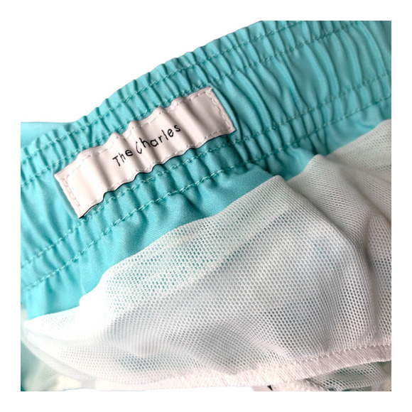 NEW Onia Charles Swim Trunks Shorts Dip Dye Green Reef Blue Men's Sz M NWT - Picture 2 of 7